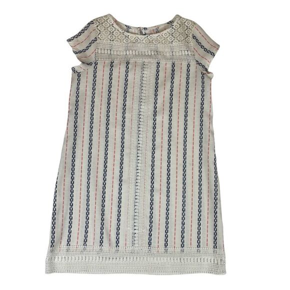 Xhilaration Crochet Striped Shift Dress Sleeveless Women's Size Large - Picture 1 of 8
